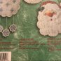 6 Packs Bucilla Santas Mini Ornaments Kit #84442 Felt Sequin New Sealed 2001