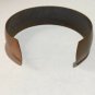 Vintage Genuine Solid Copper Cuff Bracelet With Flower Accent