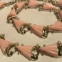 Vintage Unmarked Pink Thermoset Faux Pearl Necklace & Bracelet Set