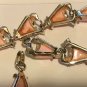 Vintage Unmarked Pink Thermoset Faux Pearl Necklace & Bracelet Set