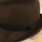 True Vintage Cavanagh Hat Size 7 Fedora Brown With Black Band Excellent Conditio
