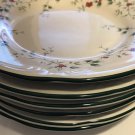 6 Pfaltzgraff Winterberry 8” Salad Plates & 6 Bowls Christmas Holiday Holly