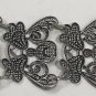 Premier Designs Wide Silver Tone Openwork Design Bracelet Wear As 7â Or 8â