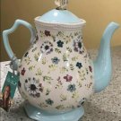 The Pioneer Woman Kari Teapot 2.4 Quart Floral Tea Pot Acrylic Knob Stoneware