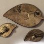 Mexican Sterling Silver & Abalone Leaf Brooch & Earring Set Signed PA Taxco Mex