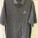 Monterey CLub Worthington Mens Gray Check Golf Polo Shirt Size XL 3 Button NWOT