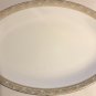 Noritake Greta 16" Large Oval Serving Platter 5272 Gold Trim Excellent Condition