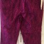 NWT Coldwater Creek Size 8 Women's Print Pants Fab Fronds Ankle Natural Fit