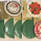 7 Packs Vintage Hallmark Christmas Coasters Party Paper Set Party Goods Santa