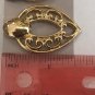Avon 1990 Dramatic Art Earrings Goldtone Openwork Design Never Worn