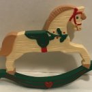 Vintage Rocking Horse Pin Brooch 1989 Hallmark Christmas Holiday & Santa Pin