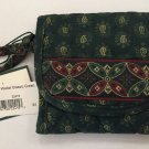 Vera Bradley Retired Rare Classic Green Pocket Wallet New With Tag