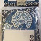 New Retired Vera Bradley Happy Hour Set Blue Lagoon Napkin Coasters Placecards