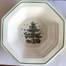 Beautiful Set Of 2 Nikko Classic Collection Christmas Tree Octagon Serving Bowls