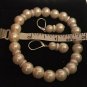 3-PC Set by Avon Faux Pearl Silvertone Necklace Earrings Bracelet Set