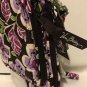 Vera Bradley Retired Double ID Wristlet NWT's-" Plum Petals " Purple White