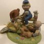 3 1980's Cabbage Patch Figurines Playhouse Fence Deer Valentine Special Thoughts