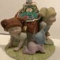 3 1980's Cabbage Patch Figurines Playhouse Fence Deer Valentine Special Thoughts