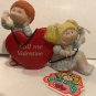 3 1980's Cabbage Patch Figurines Playhouse Fence Deer Valentine Special Thoughts