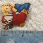 9 Vintage Dennison Christmas Red & Blue Stockings Bear Candy Cane Label Stickers
