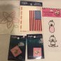 Iron On Patches Flowers Butterflies Statue Liberty Dotz Bug Flowers Flag Heart