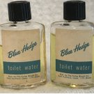 2 Vintage Blue Hedge Fuller Brush Toilet Water Cologne Made in USA