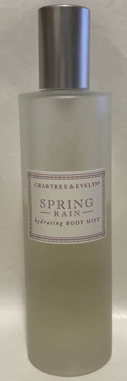 Crabtree & Evelyn Hydrating Body Mist 3.4 fl oz 100 ml Used Half Full