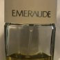 Vintage Coty Emeraude Cologne Spray Perfume 2.5 Oz. 60% Full