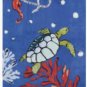Vera Bradley Large Beach Towel Seascape Ocean Design Sea Turtle Seahorse Anchor