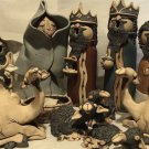 Tami Bier Studio Michigan Art Pottery 15 Piece Nativity Set 1990’s Christmas