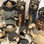 Tami Bier Studio Michigan Art Pottery 15 Piece Nativity Set 1990&acirc;��s Christmas