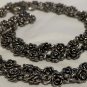 Queen Baby King Studios California Rare Heavy 34â Long Rose Necklace 925 Silver