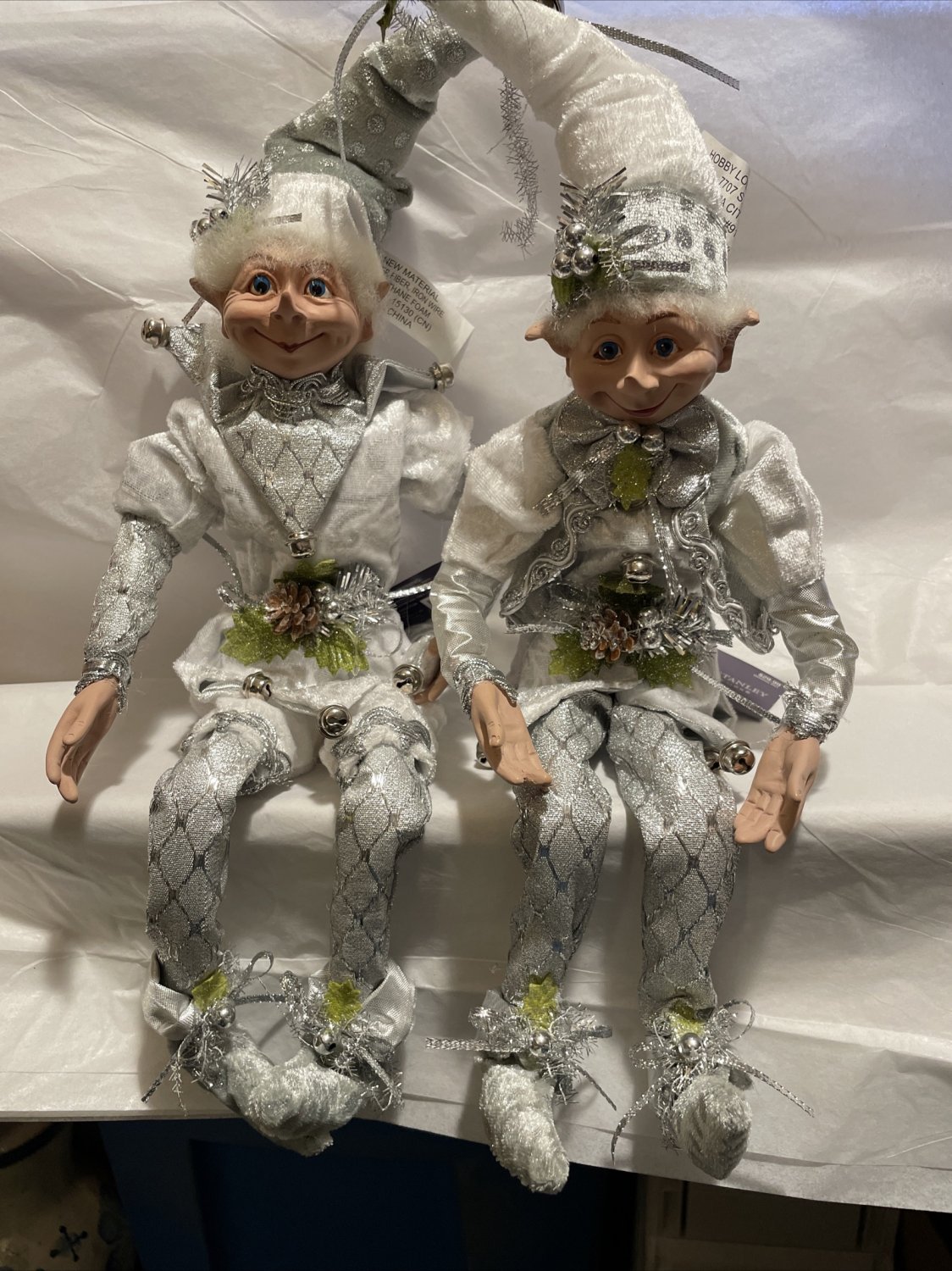 BRAND NWT ROBERT Stanley Home Collection 1 Pc Christmas Elf Poseable Dolls  16 $50.00 - PicClick