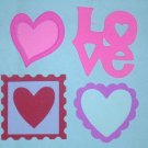 20 VALENTINE THEME DIE CUTS 4 SCRAPBOOKING