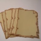 10 Parchment Die Cut Frames for Scrapbooking, cards, invitation , journaling