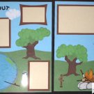 Creative Pre-made Scrapbook Camping