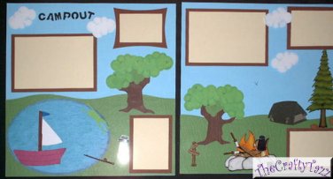 Creative Pre-made Scrapbook Camping
