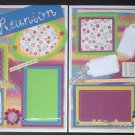 CREATIVE PAPER PIERCING PREMADE SCRAPBOOK PAGES  "FAMILY REUNION" CHQD