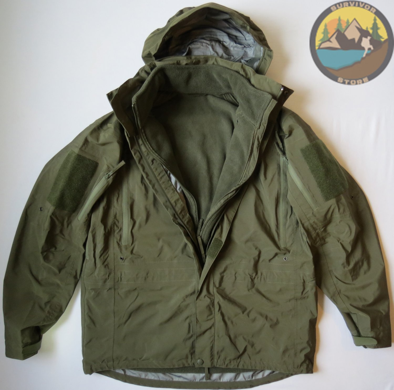 Military Gore-Tex® Jacket/Parka & Polar Fleece SET. PTFE Tactical ...