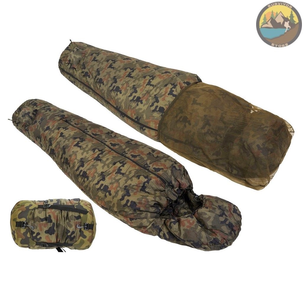 Military Modular Sleep System. Sleeping Bag + Compression Bags