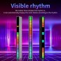 RGB Music Sync LED Lights - Sound-Activated, Rechargeable w/ App Control