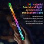 RGB Music Sync LED Lights - Sound-Activated, Rechargeable w/ App Control