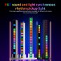 RGB Music Sync LED Lights - Sound-Activated, Rechargeable w/ App Control