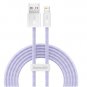 Baseus Dynamic Series 2.4A Fast Charging Cable - Braided USB to 8 Pin, 1M/2M (Data Sync, Durable)
