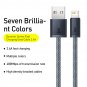 Baseus Dynamic Series 2.4A Fast Charging Cable - Braided USB to 8 Pin, 1M/2M (Data Sync, Durable)