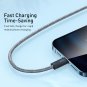 Baseus Dynamic Series 2.4A Fast Charging Cable - Braided USB to 8 Pin, 1M/2M (Data Sync, Durable)