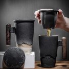 Ceramic Tea Mug with Infuser Mountain Japanese Ceramic Tea Cup 350ml