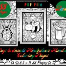 Bundle 88 Bugs & Insects Mindfulness Mandala Animals, Mindfulness Coloring PDF