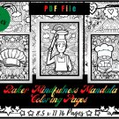 Baker Mindfulness Mandala Coloring Pages, Chef Printable Coloring Sheets PDF