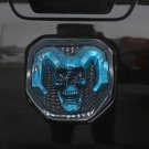 Blue skull Tailgate head Emblem Medallion Satin fits Dodge RAM 2019-2020 1500 2500 3500